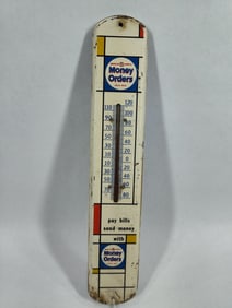 American Express Money Orders metal thermometer