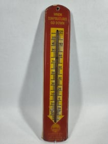 Shell Furnace Oil metal thermometer