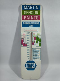 Martin Senour Paints metal thermometer