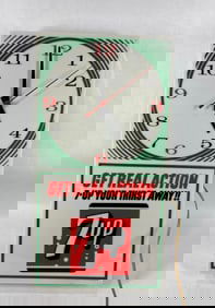 7up Your Thirst Away!! Union Label clock