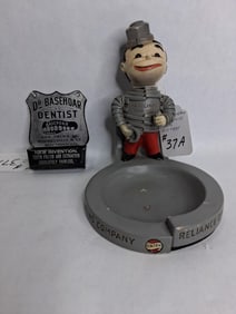 Dentist Match Holder & Eaton Mfg Co Figural Massillon, OH ashtray