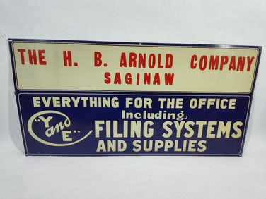 SST The H.B. Arnold Co. embossed sign