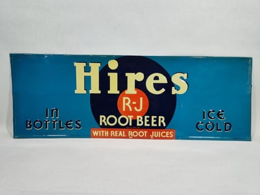 SST Hires Root Beer embossed sign