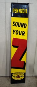 SST Pennzoil Sound Your Z self-framed sign
