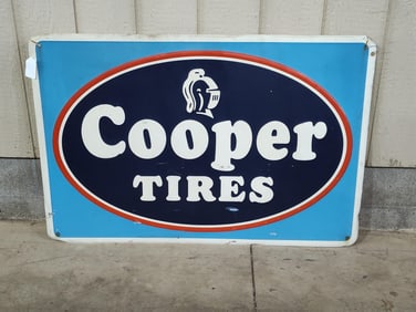SST Cooper Tires embossed sign