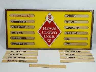 Royal Crown Cola reverse painted General Store sign