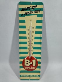 Excellent B-1 Lemon-Lime metal thermometer