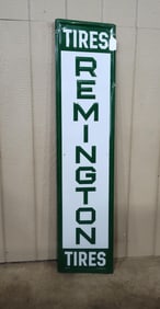 SST Remington Tires embossed sign
