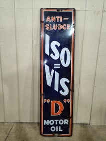 SSP Iso-Vis "D" Motor Oil sign
