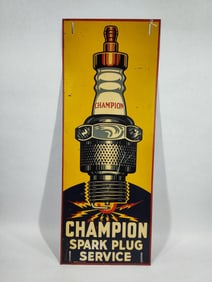 SST Champion Spark Plug Service sign
