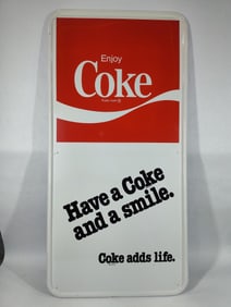 SST Coke Have a coke and a smile self-framed sign