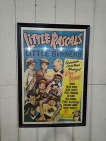 Little Rascals framed paper poster