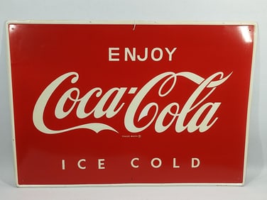 SST Enjoy Coca-Cola Ice Cold sign