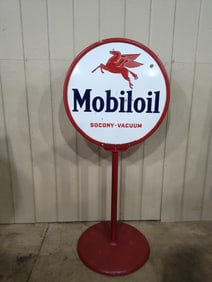 DSP Mobiloil Lollipop curb sign