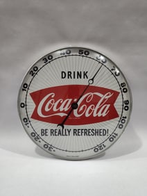 Coca-Cola "Fishtail" Pam thermometer