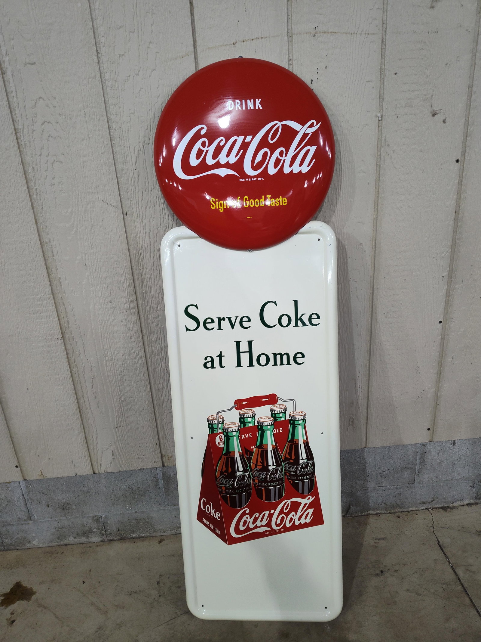 SST Coca-Cola 6-pack pilaster sign (1 of 6)