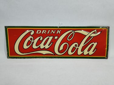 SST Coca-Cola embossed sign