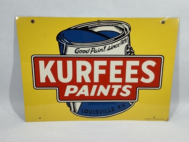 SST Kurfees Paints sign NOS