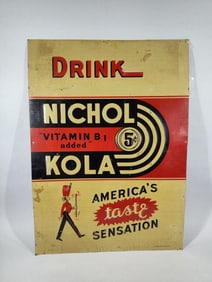 SST Drink Nichol Kola embossed sign