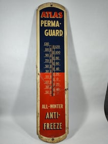 Atlas Perma-Guard Anti-Freeze metal thermometer
