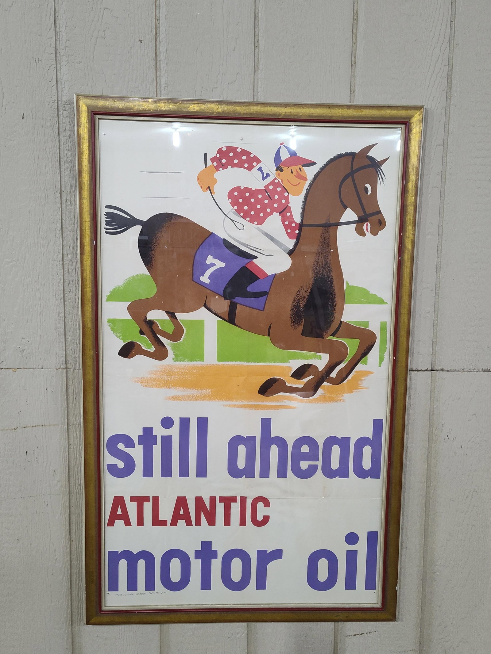 Atlantic Motor Oil framed paper poster (1 of 7)