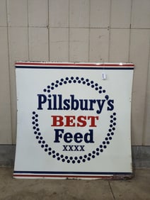 SST Pillsbury Best Feed embossed sign
