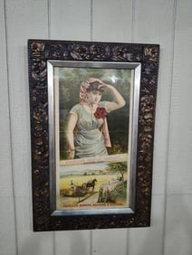 Peerless Reaper Co. Canton, OH framed paper poster