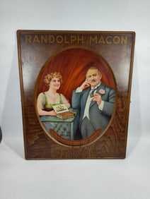 SST Randolph Macon Cigars self-framed sign
