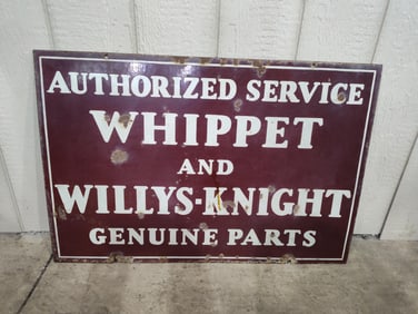 DSP Whippet and Willys Knight Authorized Service sign