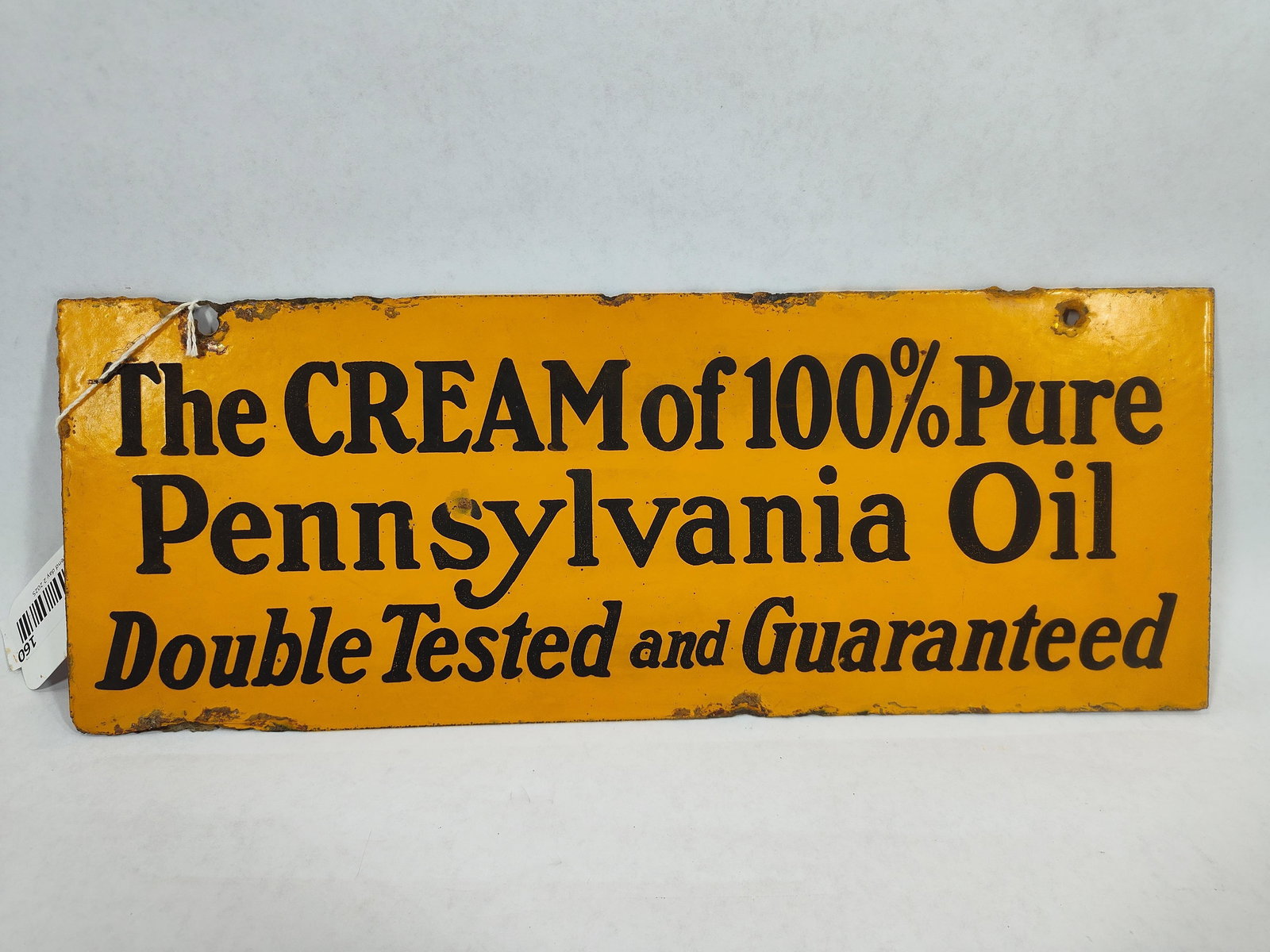 DSP Oilzum Cream of 100% Pure Pennsylvania Oil sign (1 of 2)