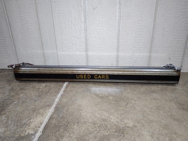 Old Timey Roadside Car Lot "Used Cars" Hanging Window Light