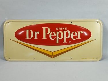 SST Drink Dr. Pepper embossed sign