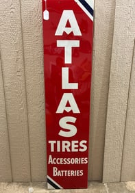 NOS SST Atlas Tires Accessories Batteries sign