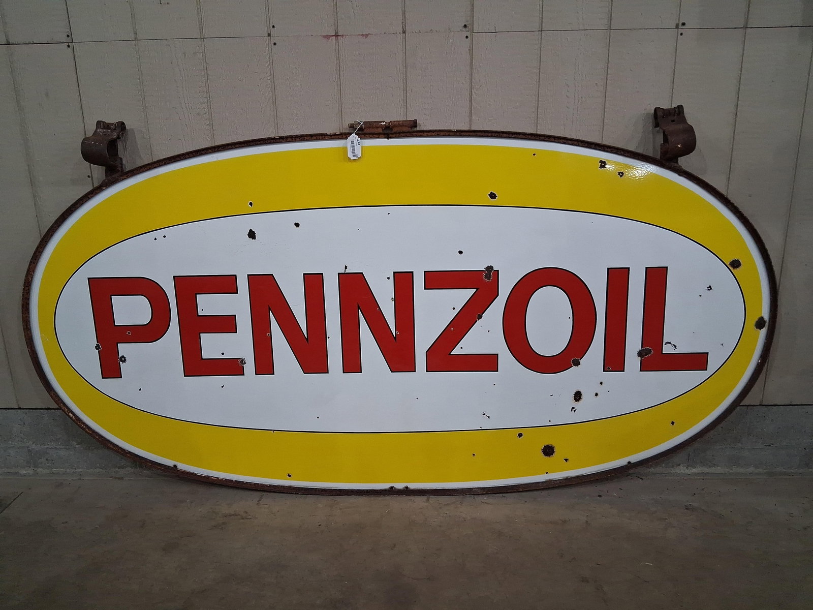 Large DSP Pennzoil sign w/ original bracket Wow!! (1 of 12)