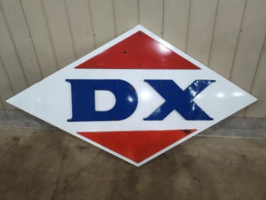 SSP Large D-X 3-D Diamond Motor Oil sign