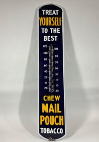 Mail Pouch Tobacco porcelain thermometer
