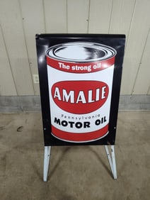 Amalie Motor Oil curb sign