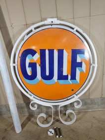 Incredible DSP Gulf Baby Blue sign w/ ring & pole