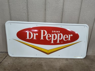 SST Dr. Pepper embossed sign