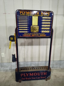 Awesome 1940s Plymouth Cordage Co. Rope Machine