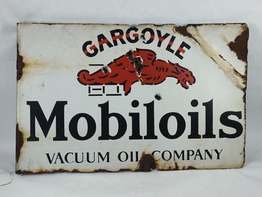 DSP Gargoyle Mobiloils flange sign