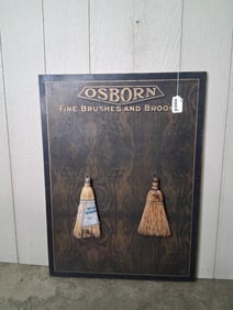 SST Osborn Fine Brushes and Brooms display sign