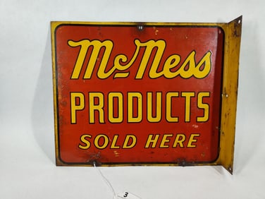 DST McNess Products Sold Here flange sign