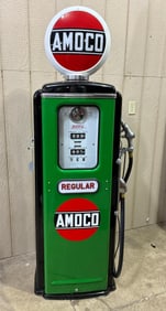 Tokheim 39 Gas Pump Restored in Amoco colors