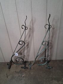 2- Wrought-iron sign brackets