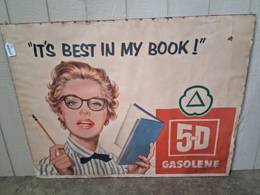 Cities Service 5-D Gasoline "Its Best In My Book" poster