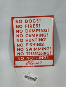 SST 1957 No Nothing sign