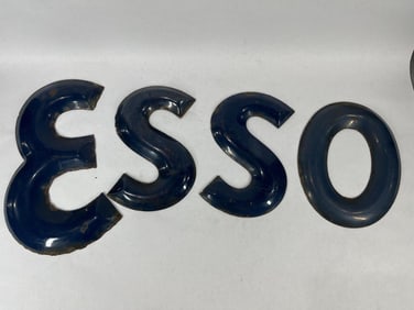 Porcelain ESSO 10in letters