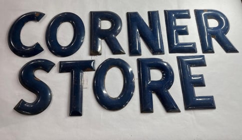 CORNER STORE 10in Porcelain Letters