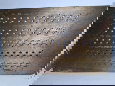 Solid Brass/Bronze Library Switch Panel